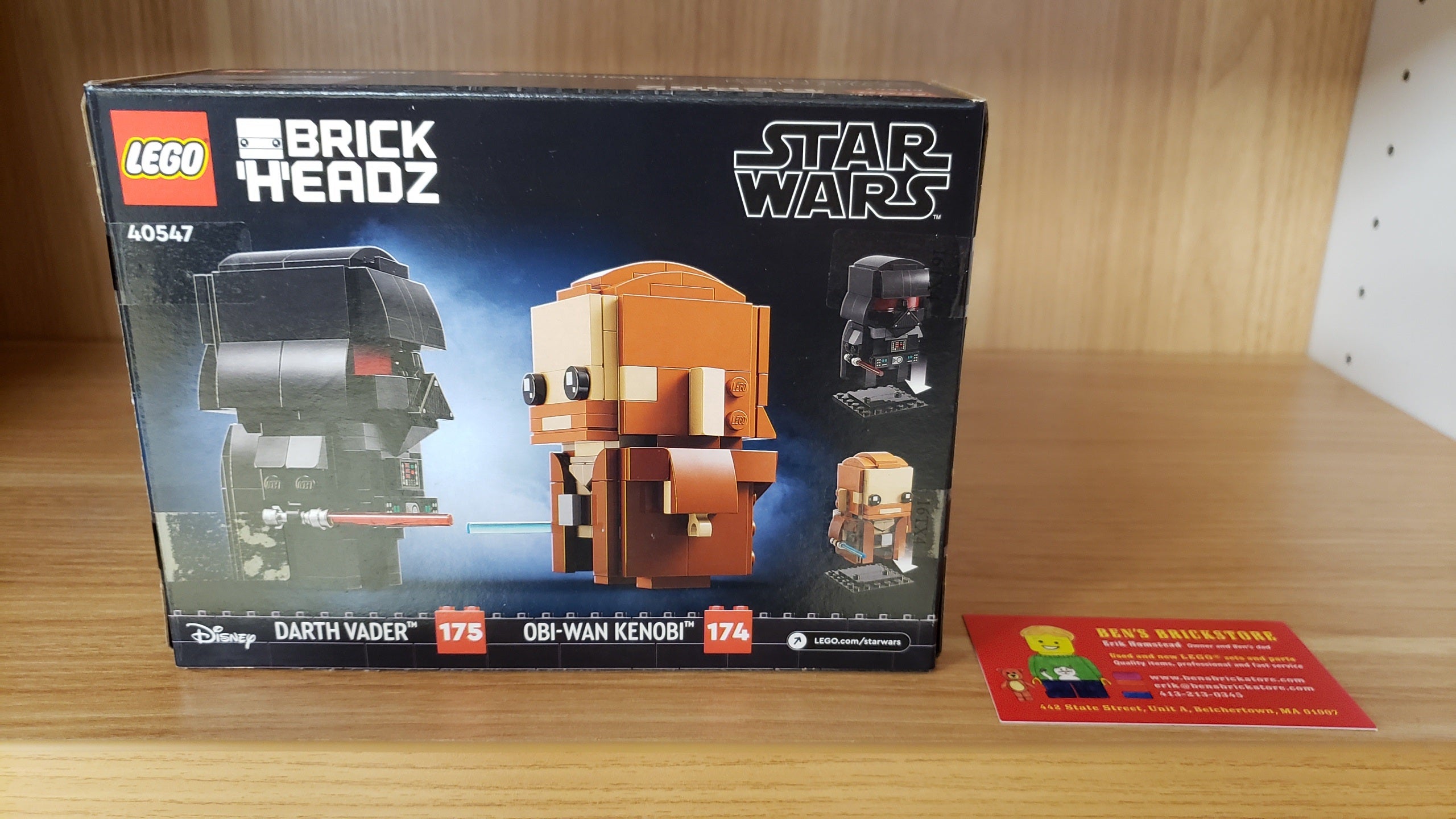 Lego Brickheadz Obi - shops Wan Kenobi and Darth Vader 40547